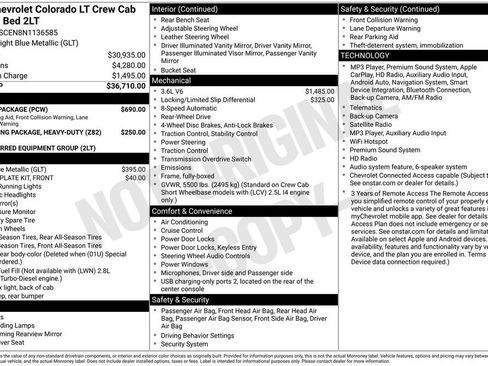 Used 2022 Chevrolet Colorado LT w/ Safety Package RWD image 33