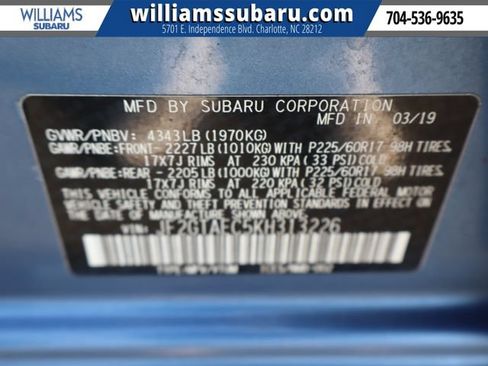 Used 2019 Subaru Crosstrek 2.0i Premium w/ Eyesight System AWD/4WD image 45