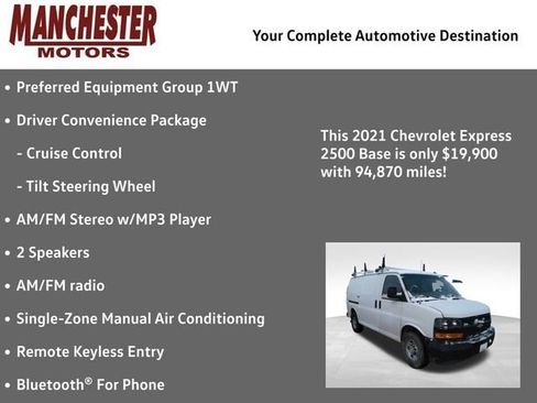 Used 2021 Chevrolet Express 2500 w/ Driver Convenience Package image 2