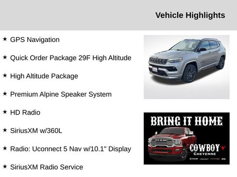 Used 2023 Jeep Compass High Altitude image 2