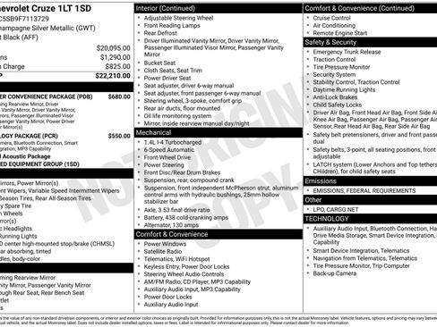 Used 2015 Chevrolet Cruze LT image 5