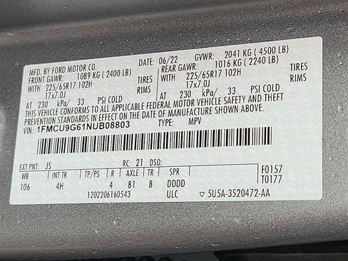 Used 2022 Ford Escape SE AWD/4WD image 27