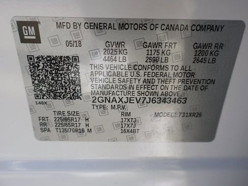 Used 2018 Chevrolet Equinox LT w/ Sun & Infotainment Package image 41