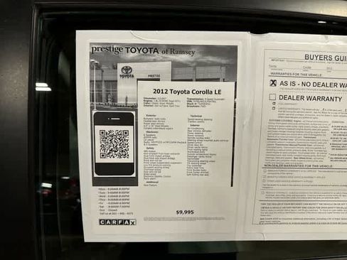 Used 2012 Toyota Corolla LE FWD image 12
