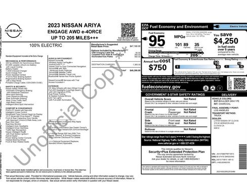 Used 2023 Nissan Ariya AWD image 2