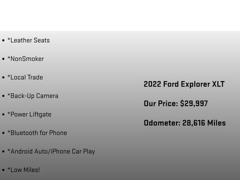 Used 2022 Ford Explorer XLT w/ Equipment Group 202A image 18