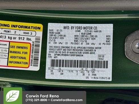 New 2025 Ford Bronco Sport Big Bend w/ Convenience Package image 33