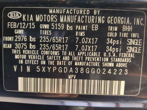 Used 2016 Kia Sorento AWD image 33