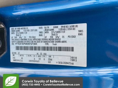 Used 2019 Ford F150 XL w/ Equipment Group 101A Mid AWD/4WD image 23