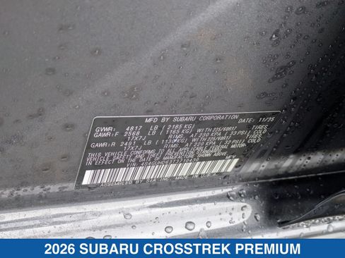 Certified 2026 Subaru Crosstrek 2.5i Premium AWD/4WD image 29