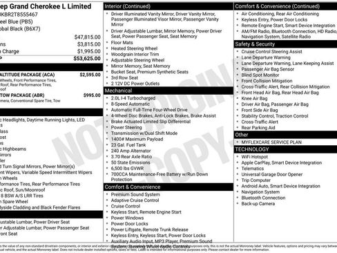 New 2026 Jeep Grand Cherokee L Limited w/ Limited Altitude Package AWD/4WD image 7