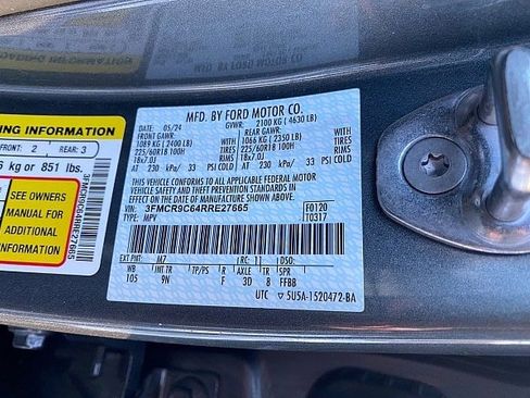 Certified 2024 Ford Bronco Sport Outer Banks w/ Tech Package image 46