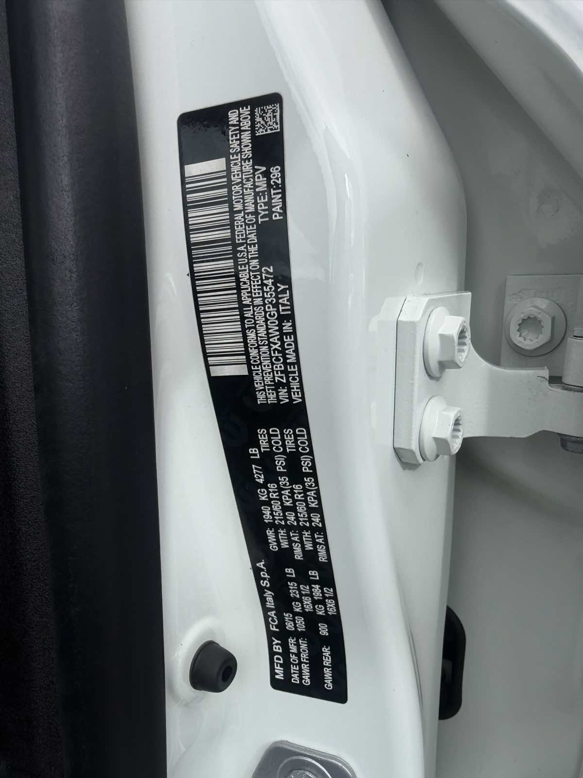 Used 2016 FIAT 500X Pop FWD image 22