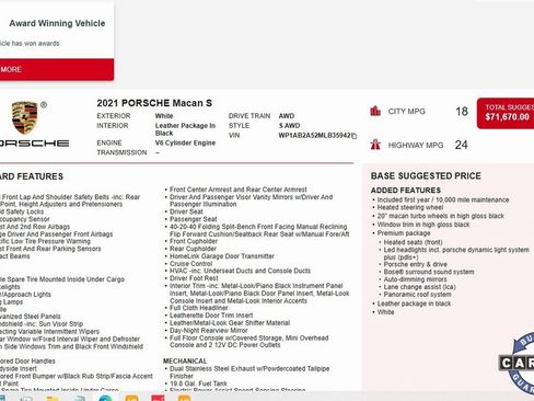 Used 2021 Porsche Macan S w/ Premium Package image 5