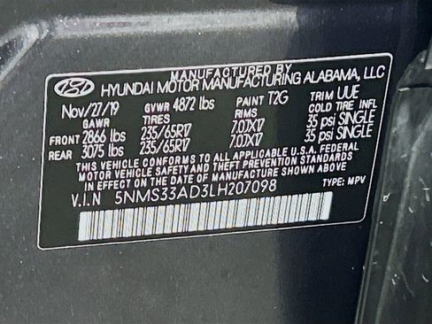 Used 2020 Hyundai Santa Fe SEL w/ Cargo Package FWD image 29