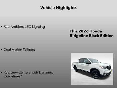 New 2026 Honda Ridgeline Black Edition image 20
