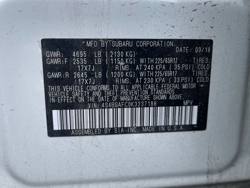 Used 2019 Subaru Outback 2.5i Premium image 16