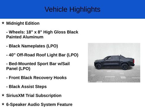 New 2025 Chevrolet Colorado Z71 w/ Midnight Edition image 3