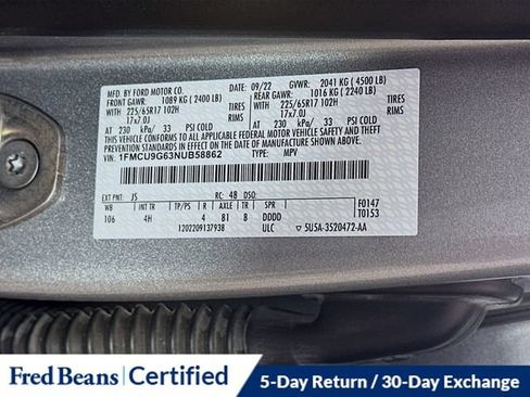 Used 2022 Ford Escape SE w/ Convenience Package AWD/4WD image 31