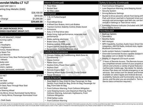 Used 2023 Chevrolet Malibu LT w/ LPO, Floor Liner Package FWD image 5