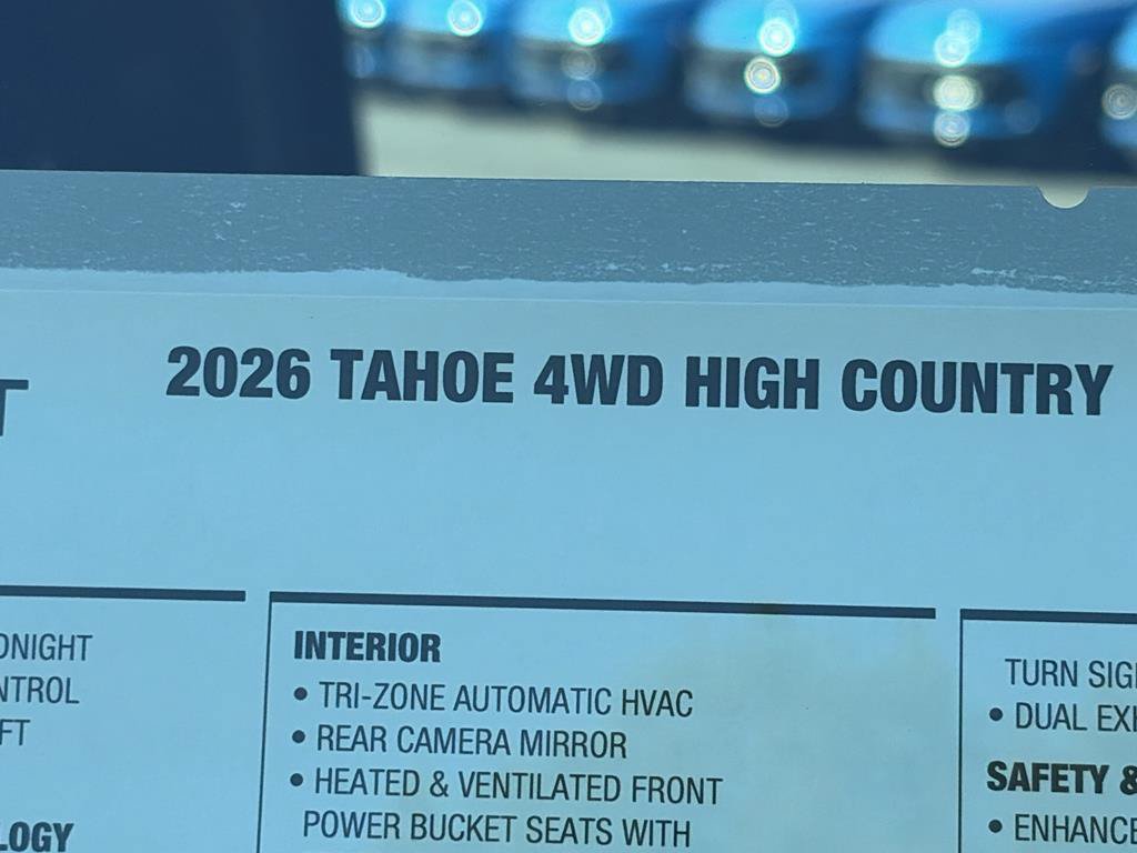 New 2026 Chevrolet Tahoe High Country w/ Sun And Tow Package AWD/4WD image 36