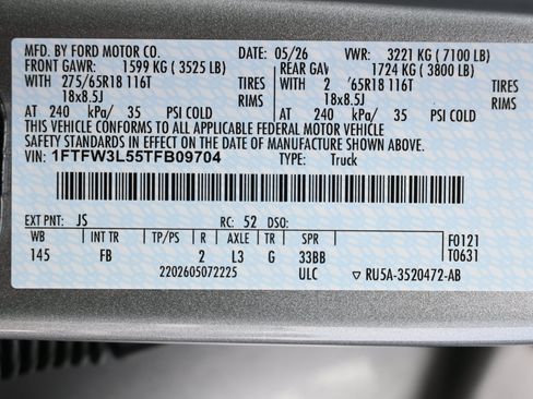New 2026 Ford F150 XLT w/ Equipment Group 302A MID AWD/4WD image 51