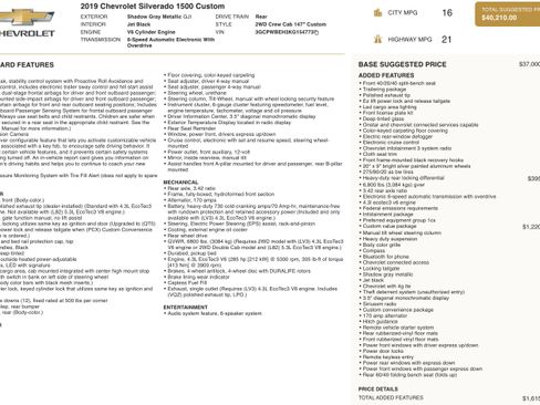 Used 2019 Chevrolet Silverado 1500 Custom w/ Custom Value Package image 3