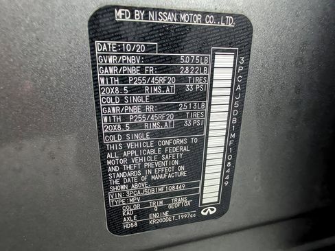 Used 2021 INFINITI QX50 Autograph w/ Premium White Leather Package image 32