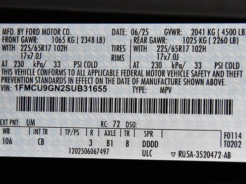 Used 2025 Ford Escape Active AWD/4WD image 15