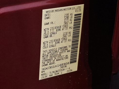 Used 2020 Nissan Murano SV image 26