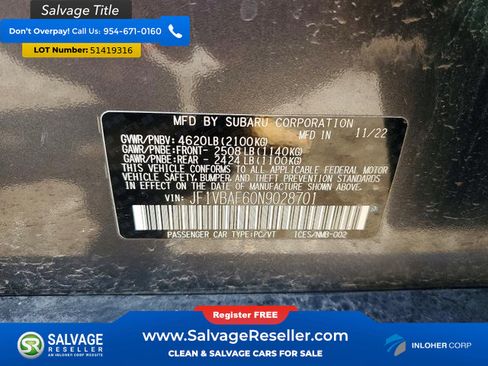 Used 2022 Subaru WRX Premium AWD/4WD image 16