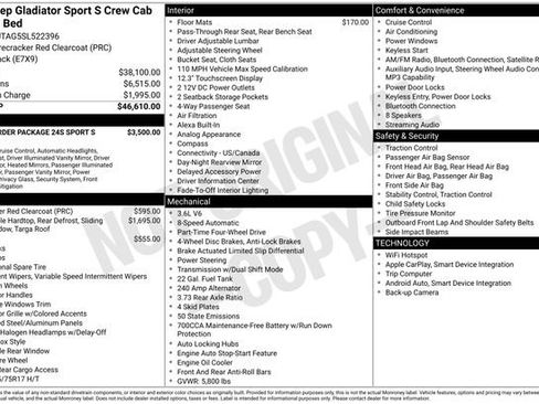 New 2025 Jeep Gladiator Sport image 40
