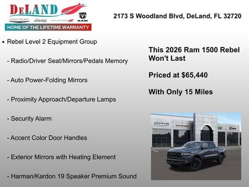 New 2026 RAM 1500 Rebel w/ Rebel Level 2 Equipment Group image 24