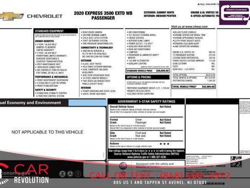 Used 2020 Chevrolet Express 3500 LT w/ LT Preferred Equipment Group image 12