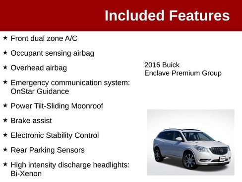 Used 2016 Buick Enclave Premium w/ Enclave Bronze Edition AWD/4WD image 4