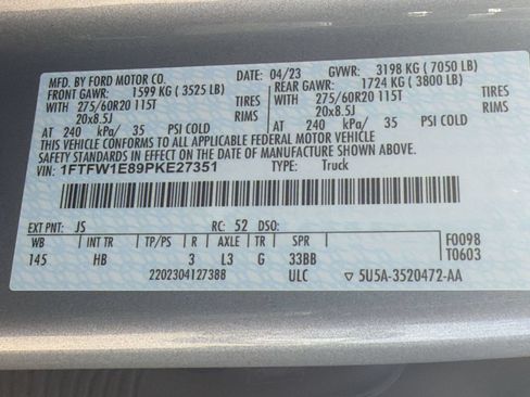 Used 2023 Ford F150 Lariat AWD/4WD image 19