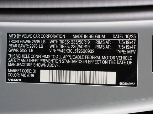 New 2026 Volvo EX30 Cross Country Ultra w/ Protection Package Premier image 16