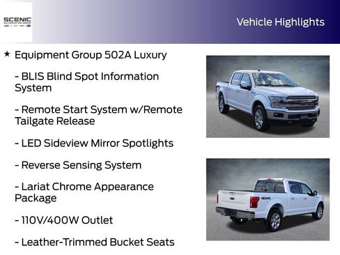 Used 2019 Ford F150 Lariat w/ Equipment Group 502A Luxury AWD/4WD image 5