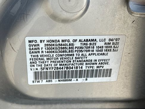 Used 2007 Honda Pilot EX image 18