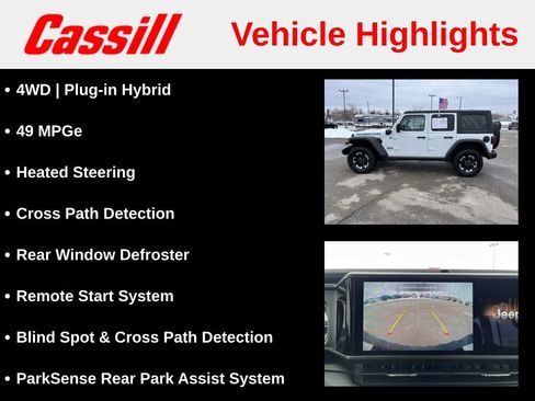 Used 2025 Jeep Wrangler Unlimited Rubicon 4xe w/ Safety Group image 7