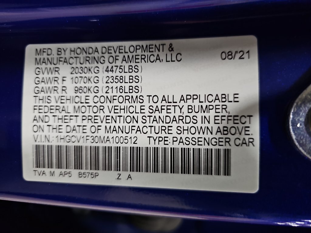Used 2021 Honda Accord Sport image 24