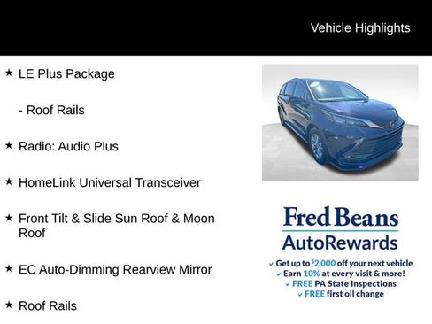 Used 2024 Toyota Sienna LE w/ LE Plus Package AWD/4WD image 10
