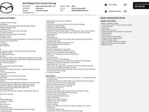 Used 2018 MAZDA CX-5 Grand Touring image 5