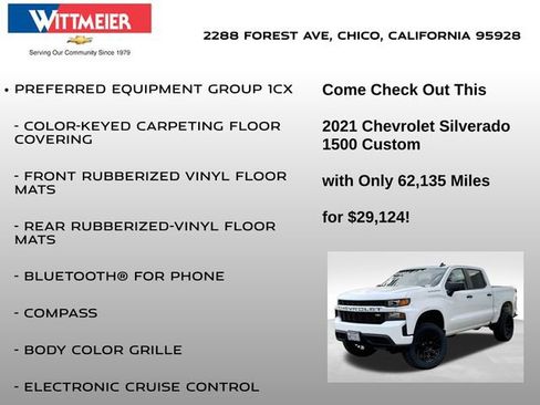 Used 2021 Chevrolet Silverado 1500 Custom image 10