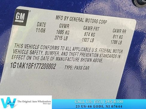 Used 2007 Chevrolet Cobalt LS w/ Enhanced Safety Package FWD image 20