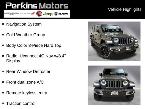 Used 2021 Jeep Wrangler Unlimited Sahara w/ Cold Weather Group image 2