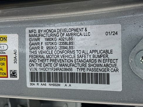 Used 2024 Honda Accord LX image 29