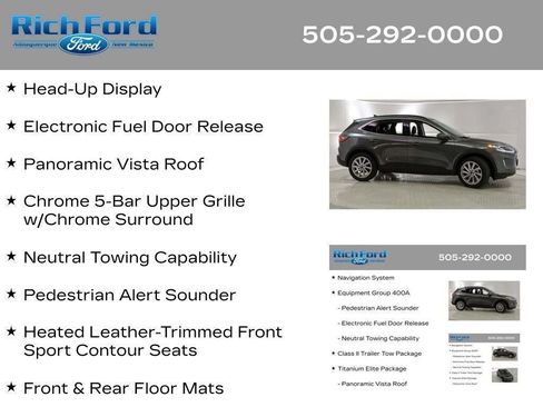 Used 2021 Ford Escape Titanium w/ Titanium Elite Package AWD/4WD image 58