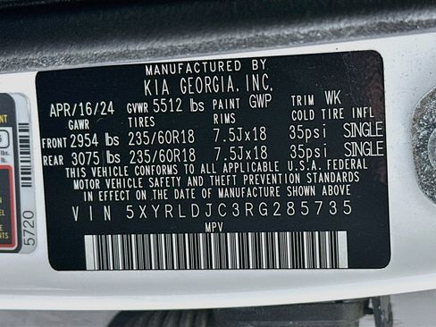 Certified 2024 Kia Sorento S AWD/4WD image 32