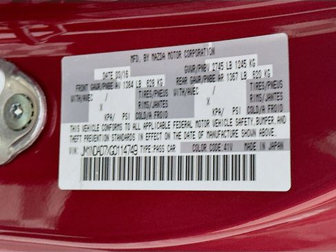 Used 2016 MAZDA MX-5 Miata Grand Touring RWD image 12
